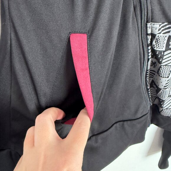 Wizarding World of Harry Potter Gryffindor Asymmetrical Zip Hooded Jacket Medium - Picture 4 of 13